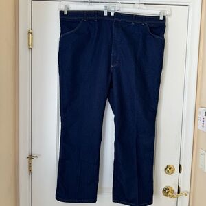 VF Jeanswear Dark Blue Denim Zip Casual Classic Stretch Jeans Mens Size 48 x 29